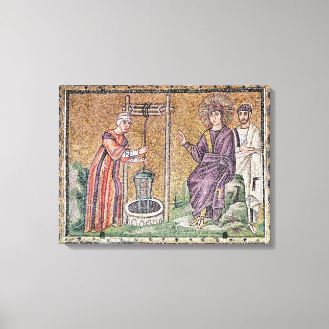 Lienzo La mujer de Samaria en el pozo (Anverso)