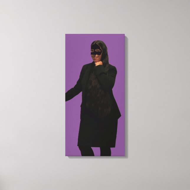 Lienzo La mujer enmascarada (Anverso)