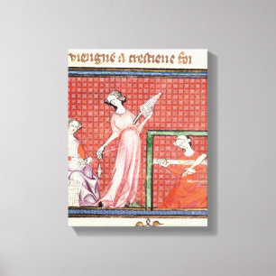 Lienzo La mujer fuerte del giro de las escrituras