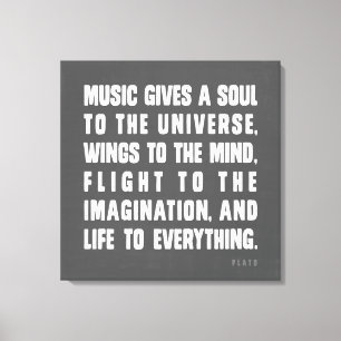 Lienzo La Música Da Alma Al Universo
