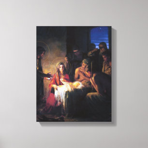 Lienzo La natividad