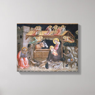 Lienzo La Natividad, detalle de la vida de la Virgen a