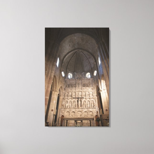 Lienzo La Nave Del Monasterio De Santa Maria De Poblet (Anverso)