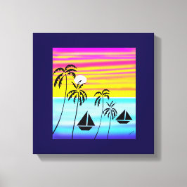 Lienzo La navegación tropical impresionante y agradable