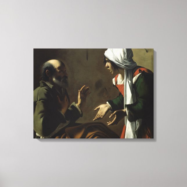 Lienzo La negación de San Pedro (Anverso)