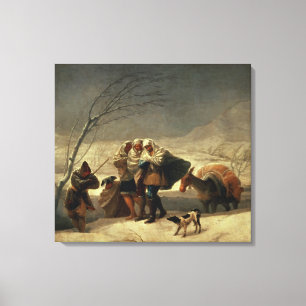 Lienzo La nevada, 1786-87