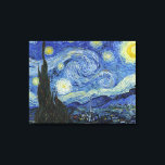 Lienzo La noche estrellada de Van Gogh<br><div class="desc">La noche estrellada de Van Gogh. Visita mi tienda para un diseño más interesante y más elección de color => zazzle.com/iwheels*</div>