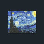 Lienzo La noche estrellada de Van Gogh<br><div class="desc">La noche estrellada de Van Gogh. Visita mi tienda para un diseño más interesante y más elección de color => zazzle.com/iwheels*</div>