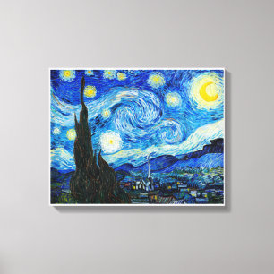 Lienzo La noche estrellada de Vincent Van Gogh (1889).