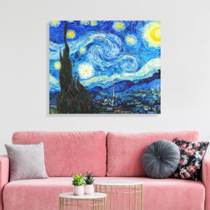 Lienzo La Noche Estrellada Van Gogh
