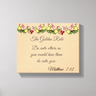 Lienzo La norma de oro