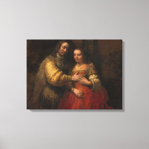 Lienzo La novia judía (por Rembrandt)