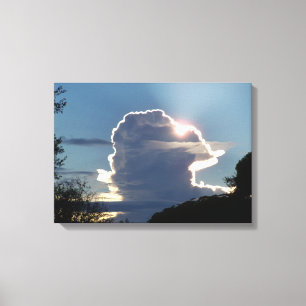Lienzo la nube troncal bloquea el sol