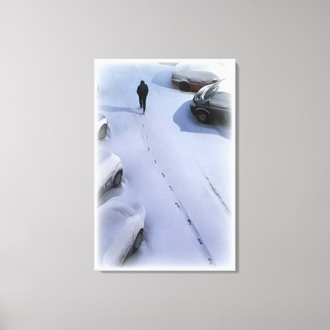 Lienzo La nueva nieve (Anverso)
