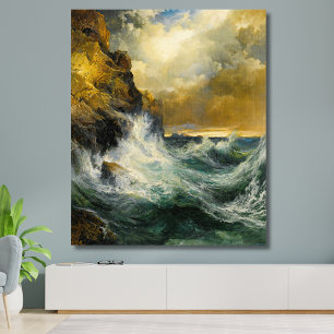 Lienzo La ola menguante de Moran, 1909