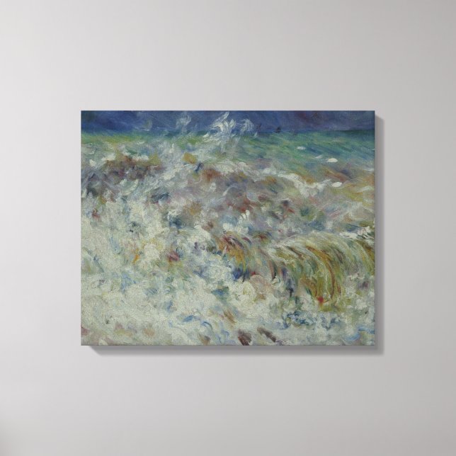 Lienzo La Ola por Pierre-Auguste Renoir (Anverso)
