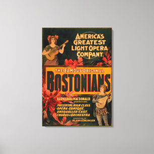 Lienzo La ópera ligera más grande de Bostonians Améric