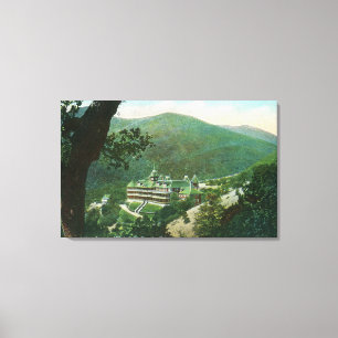 Lienzo La opinión aérea Witter salta exterior del hotel