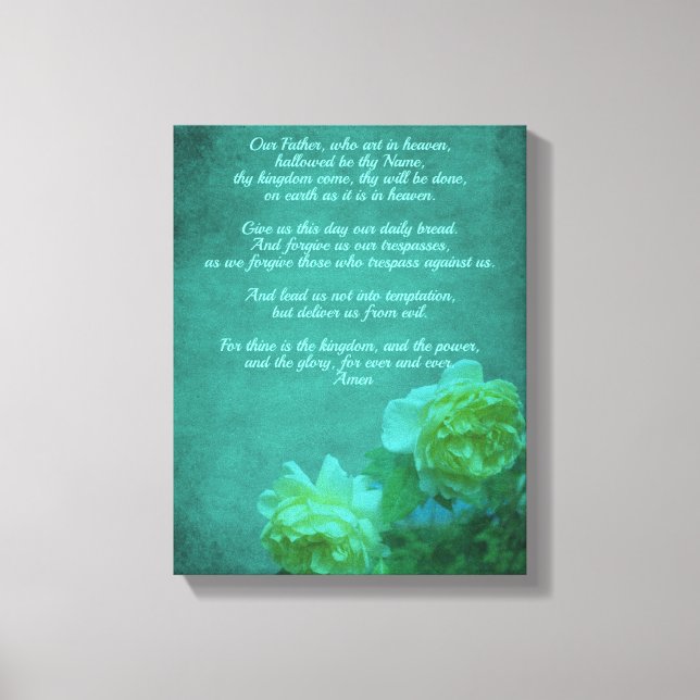 Lienzo La oración del Señor nuestro padre (Anverso)