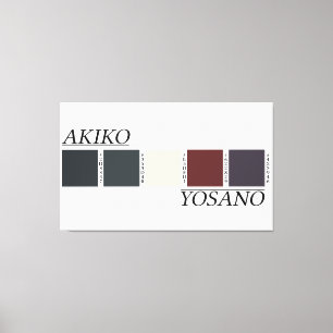 Lienzo La paleta de colores de Akiko Yosano
