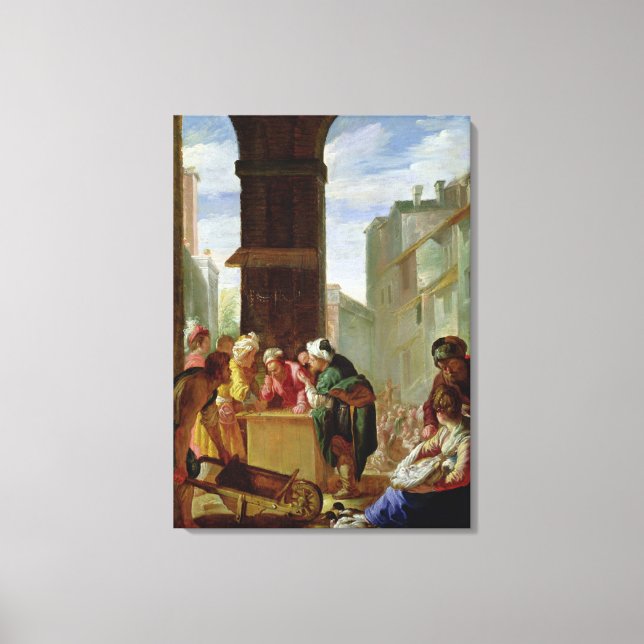 Lienzo La parábola de la Perla Preciosa (Anverso)