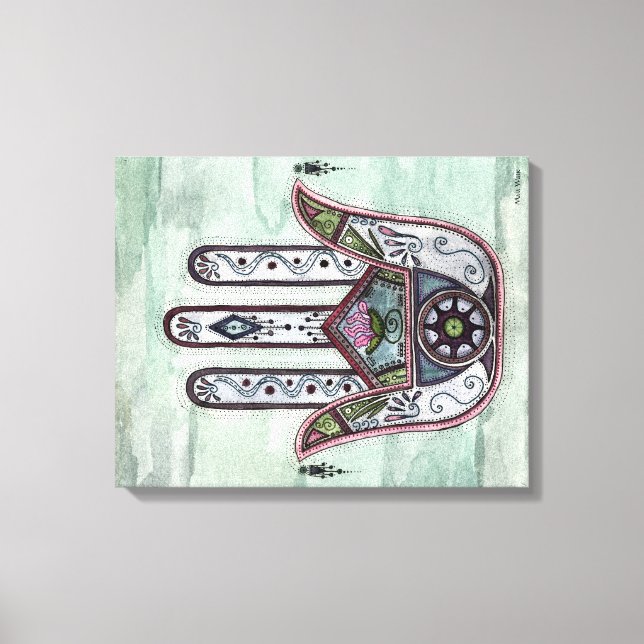 Lienzo La paz en nuestras manos (Anverso)