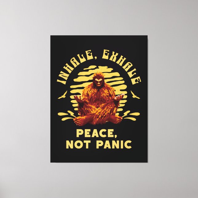 Lienzo La paz inhalatoria, la paz exhalante, no la medita (Anverso)