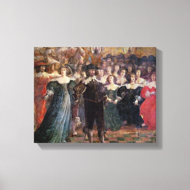 Lienzo La pelota de la corte (Anverso)