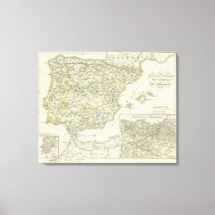 Lienzo La península ibérica desde el principio