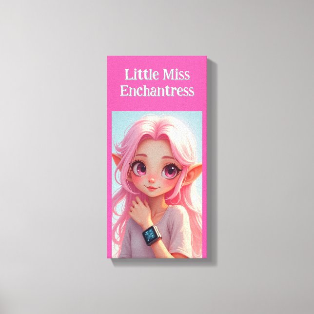 Lienzo La pequeña señorita elfa  (Anverso)