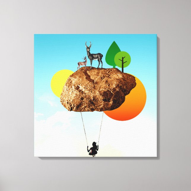 Lienzo La piedra de nuestra existencia (Anverso)