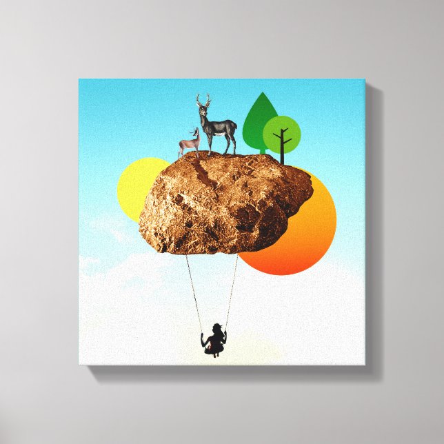 Lienzo La piedra de nuestra existencia (Anverso)