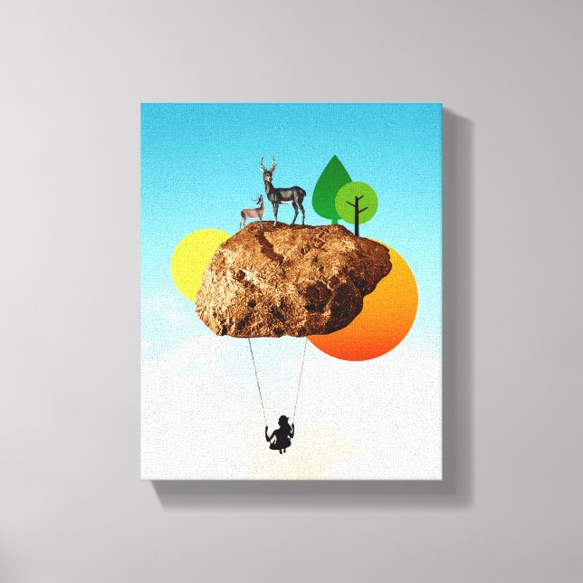 Lienzo La piedra de nuestra existencia (Anverso)