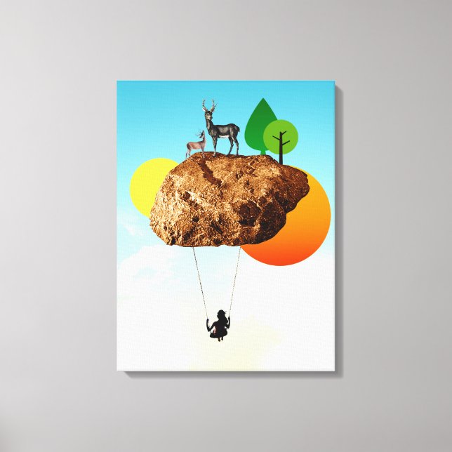 Lienzo La piedra de nuestra existencia (Anverso)