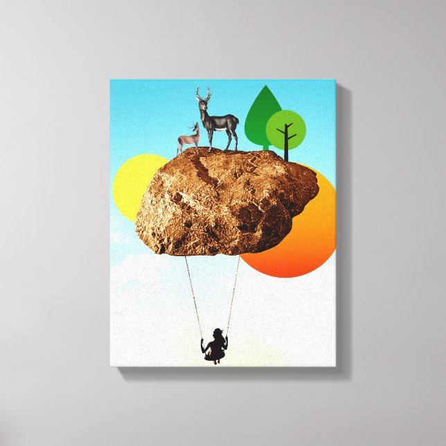 Lienzo La piedra de nuestra existencia (Anverso)