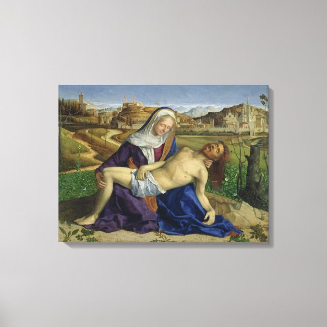 Lienzo La Pieta, c.1505 (aceite en el panel) (reposo post (Anverso)