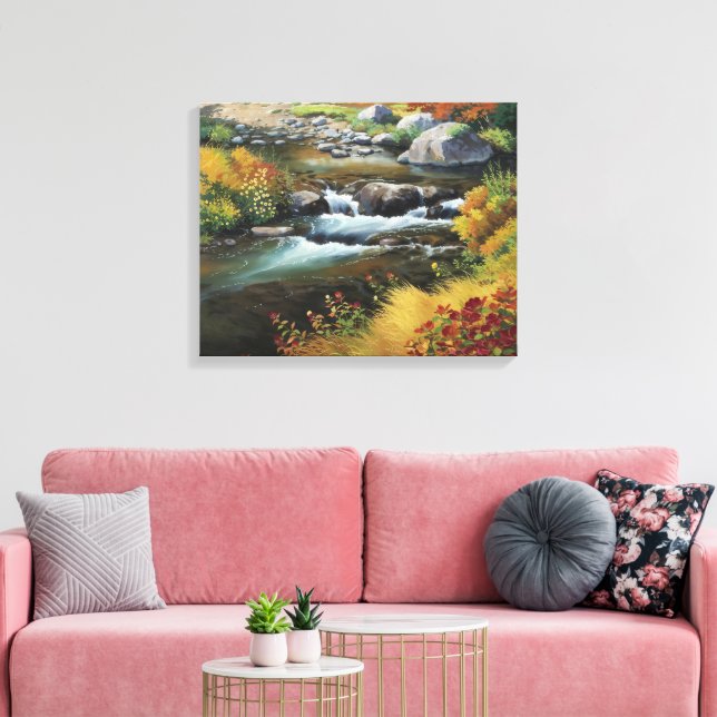 Lienzo La pintura al óleo de otoño cautivadora al estilo  (Insitu (Sala de estar))