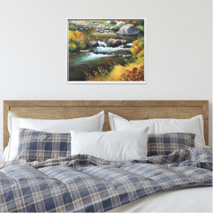 Lienzo La pintura al óleo de otoño cautivadora al estilo