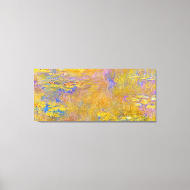 Lienzo La pintura de los lirios de agua por Monet (Anverso)