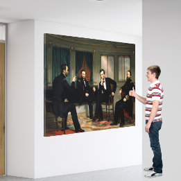 Lienzo La pintura de los pacíficos de 1868