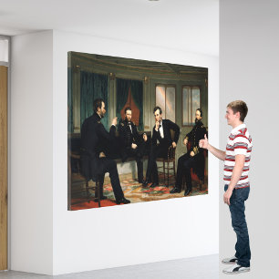 Lienzo La pintura de los pacíficos de 1868