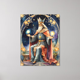 Lienzo la pintura de magia tarot jerophant