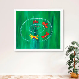 Lienzo La pintura moderna de Bella Artes acrílico de la r