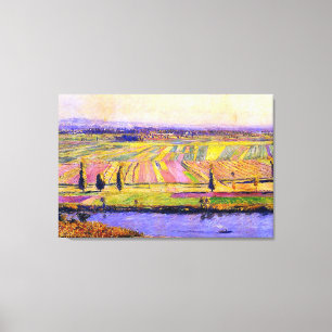 Lienzo La Plaine de Gennevilliers de Caillebotte