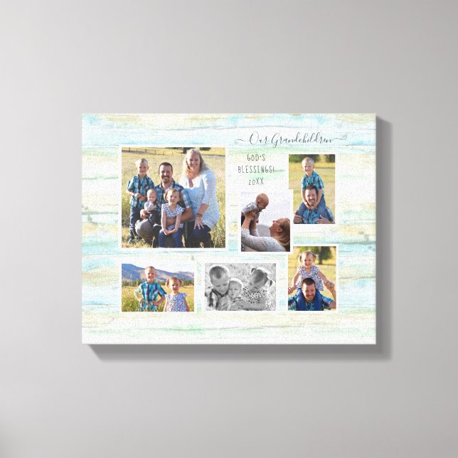 Lienzo La playa de Driwood La familia de nuestros nietos  (Anverso)