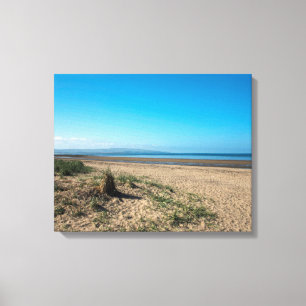 Lienzo La Playa Del Poster De Postales De Troon Scotland