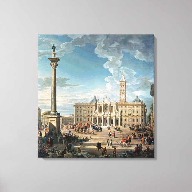 Lienzo La Plaza Santa Maria Maggiore, 1752 (Anverso)