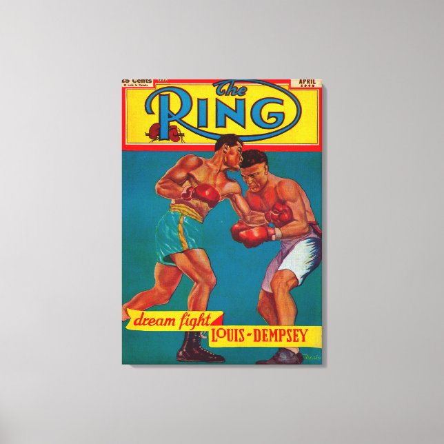 Lienzo La portada de la revista Ring (Anverso)