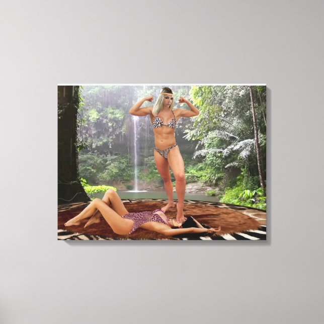 LIENZO LA POSTURA DE VICTORIA DE TARZANA (Anverso)