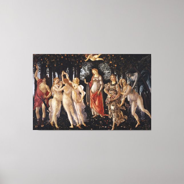 Lienzo La Primavera de Sandro Botticelli (Anverso)